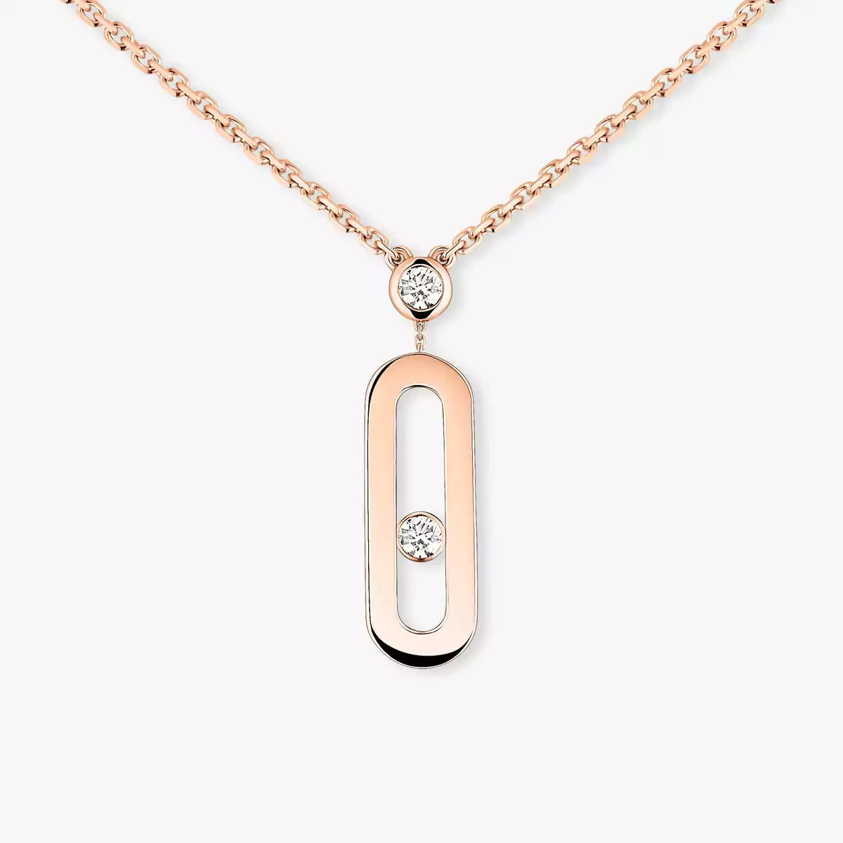 [Mystic ] Move Uno Gold Diamond Long Necklace