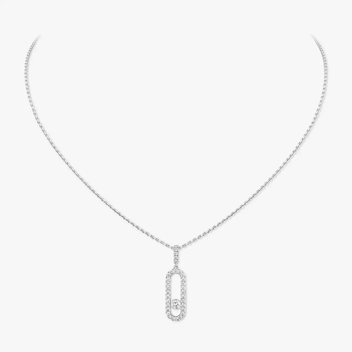 [Mystic ]Move Uno Diamond Necklace in Rose Gold