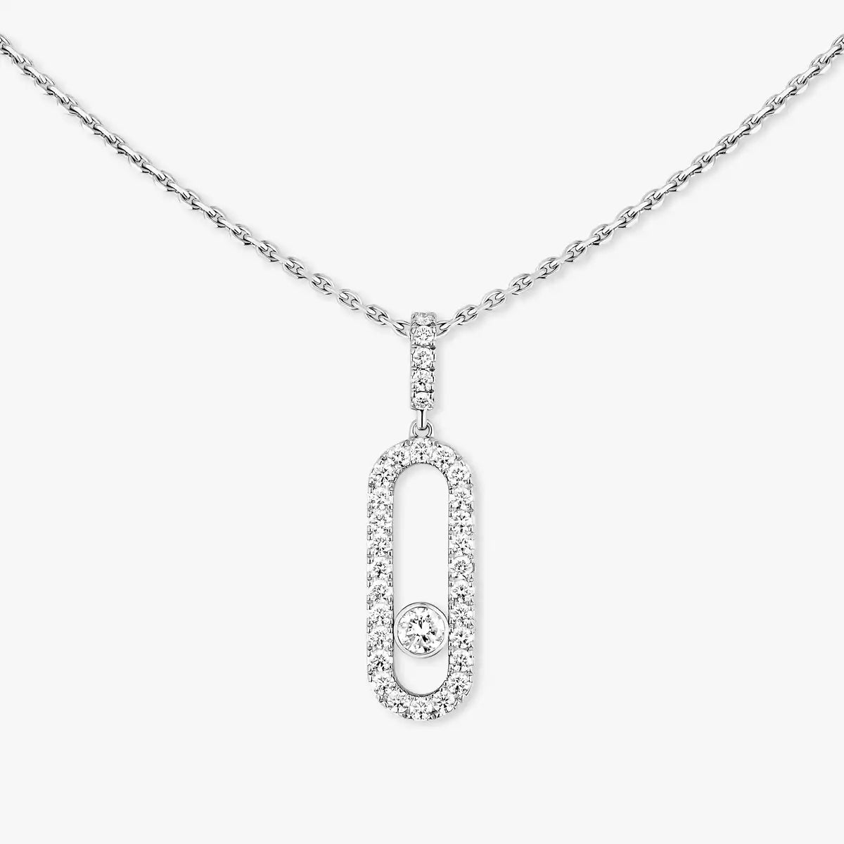 [Mystic ]Move Uno Diamond Necklace in Rose Gold