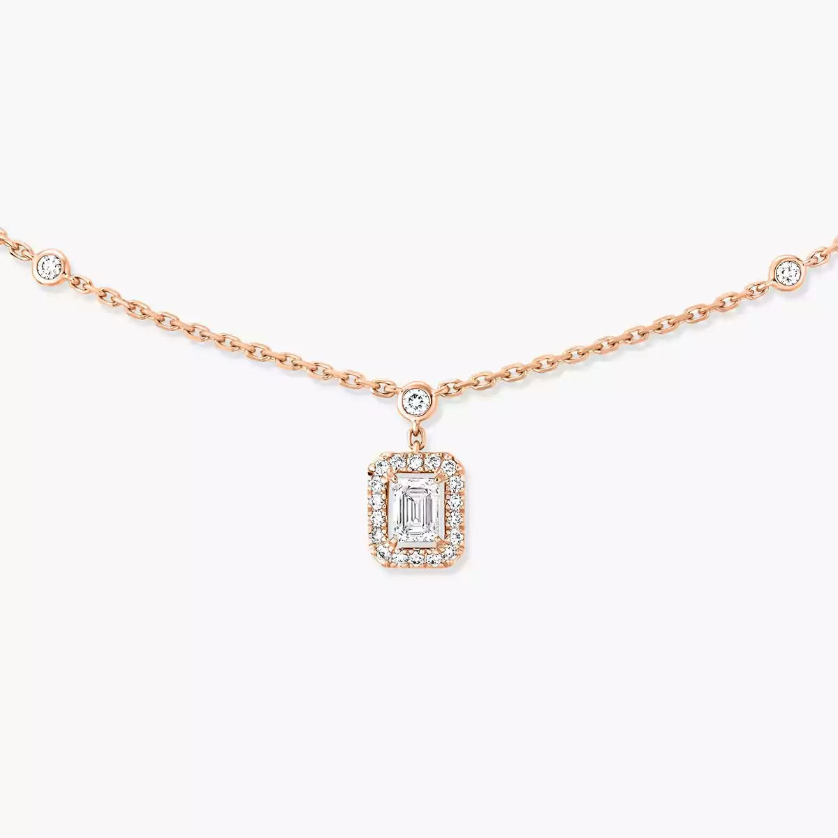 [Mystic ]My Twin Diamond Necklace in Silver