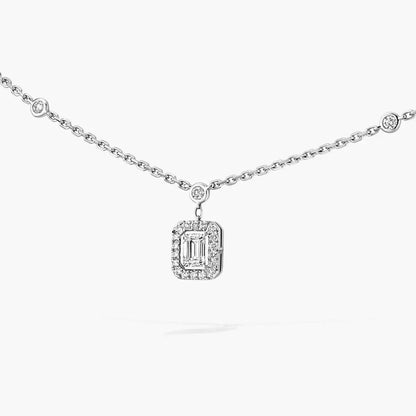 [Mystic ]My Twin Diamond Necklace in Silver