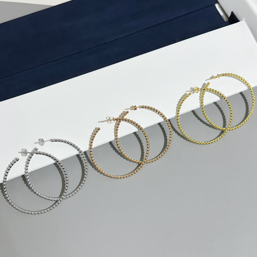 [Mystic ] SMOOTH BEAD STUD EARRINGS