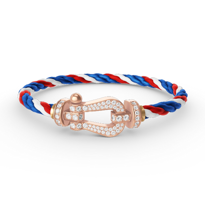 [Mystic]FORCE LARGE HORSESHOE FULL DIAMOND BRACELET ROSE GOLD