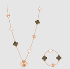 [Demi jewelry] 25 NEW CLOVER 15 MOTIFS GRAY MOTHER-OF-PEARL