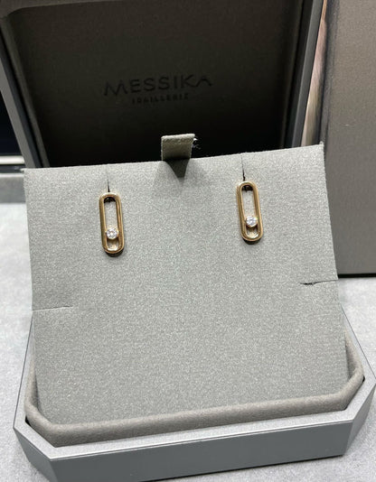 [Mystic ]MOVE UNO SMALL 1 DIAMOND EARRINGS