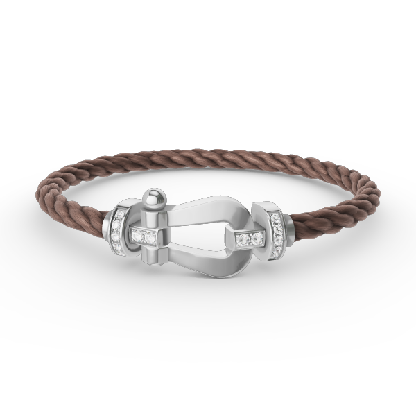 [Mystic]FORCE LARGE HORSESHOE HALF DIAMOND BRACELET SILVER
